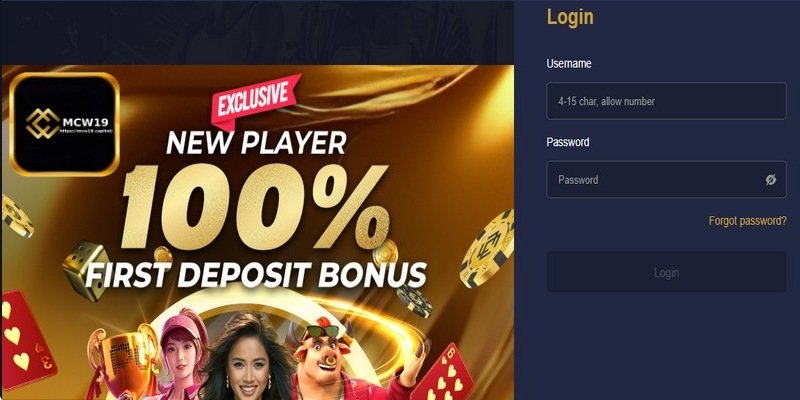 Promo code usage guide - Step 2: Register or Log In to MCW19